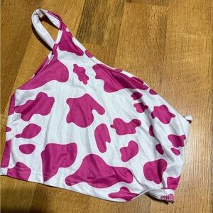 SHEIN Pink and White Bodysuit